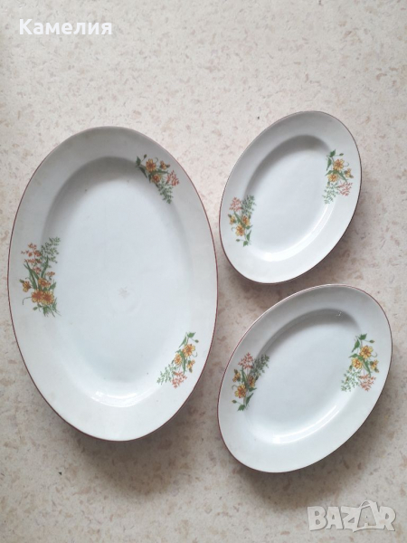Български порцеланови чинии , снимка 1