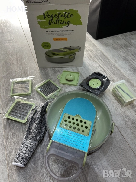 🥗 Универсален уред за рязане и настъргване на зеленчуци, снимка 1