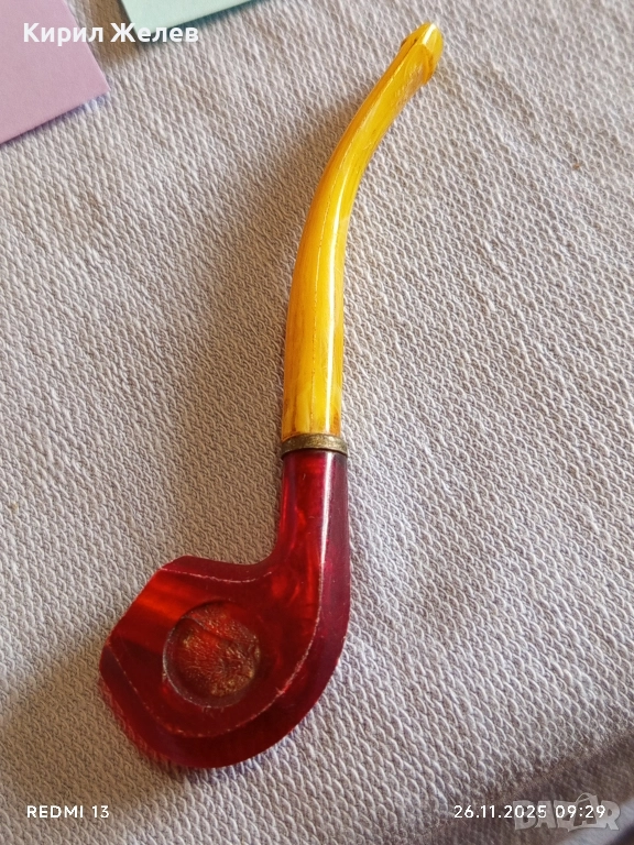 ВИНТИДЖ ИГРАЧКА ДЕТСКА ЛУЛА ГДР РЯДКА с КЕХЛИБАР за КОЛЕКЦИЯ 50972, снимка 1