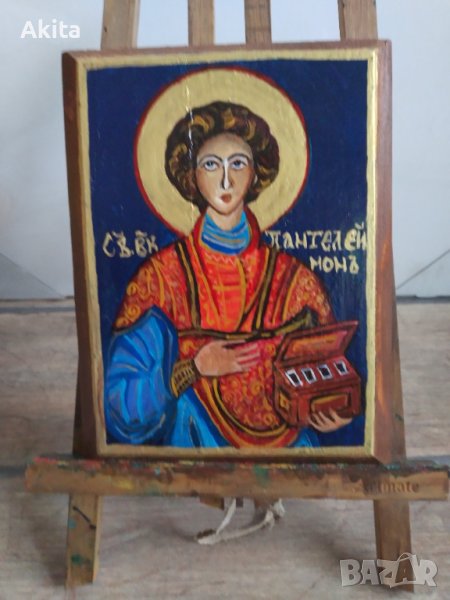Икона на свети Пантелеймон, снимка 1