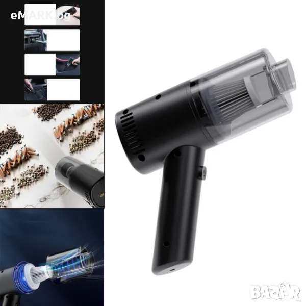 Безжична акумулаторна прахосмукачка с мощен мотор и високо вакуумно налягане, снимка 1