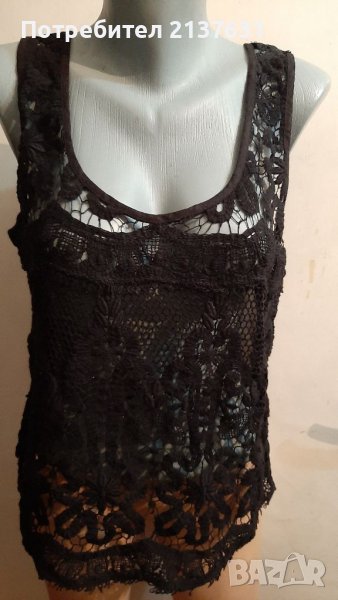 ДАМСКИ  ПОТНИК с Дантела  Karen  Kane - Размер М , снимка 1