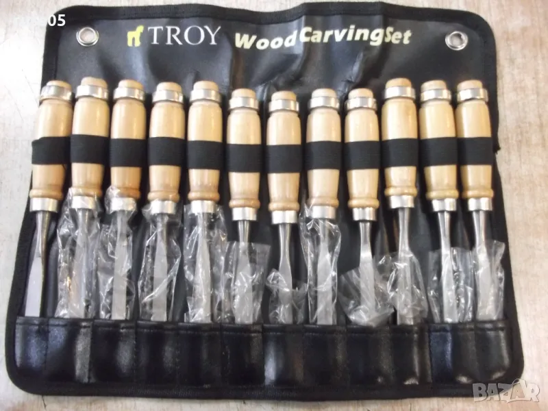 Комплект "TROY" от 12 бр. дърворезбарски длета нов, снимка 1