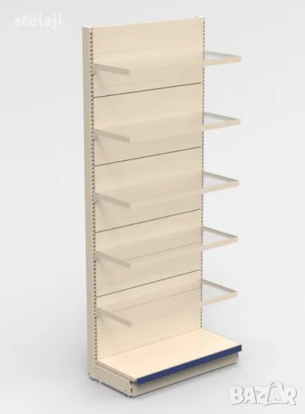 Метални стелажи за аптеки със стъклени рафтове, снимка 1