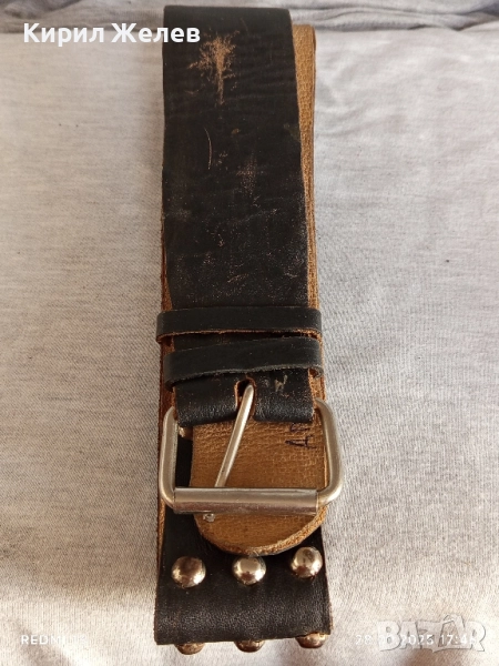 Модерен кожен колан с капси много красив стилен дизайн 28019, снимка 1