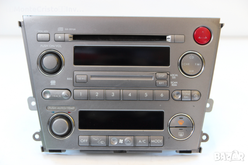 CD RADIO панел климатроник Subaru Legacy BP (2003-2009г) Y37-1102-73 / Y37110273 / 86201AG430, снимка 1