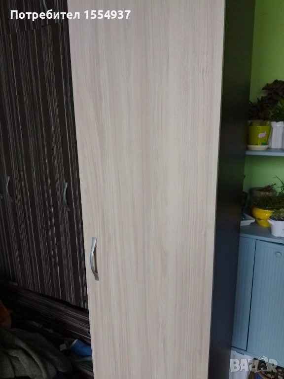 Еднокрилен гардероб 190 см, снимка 1