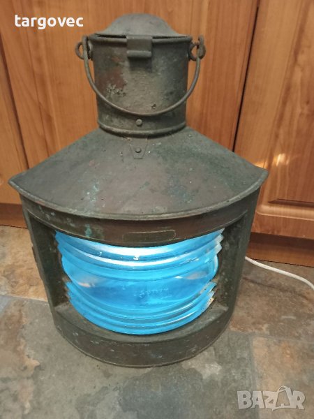 Голям корабен меден фенер, снимка 1