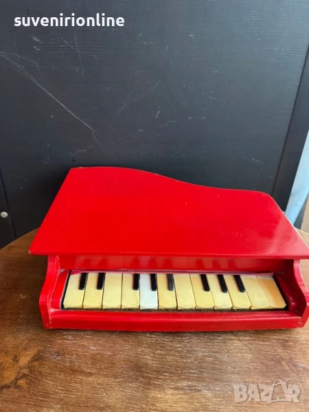 дървен музикален сувенир играчка пиано, снимка 1
