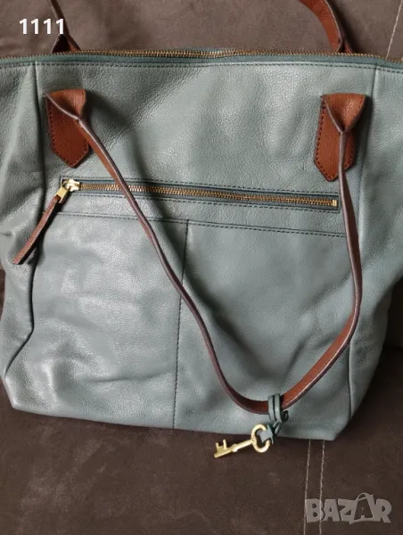 Чанта Fossil -естествена кожа., снимка 1