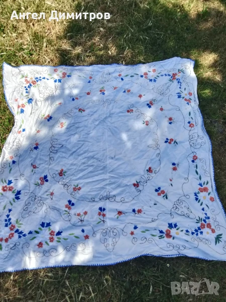 Бродерия покривка , снимка 1