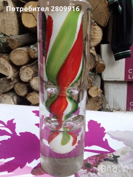 Стара стъклена ваза мурано, снимка 1