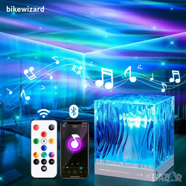 Bluetooth Проектор звездно небе 18 режима на светлина и звуци НОВО, снимка 1