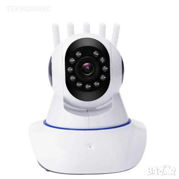 2MP FULL HD, WIFI БЕЗЖИЧНА КАМЕРА С 5 АНТЕНИ, МОТОРИЗИРАНА 355° завъртане, снимка 1