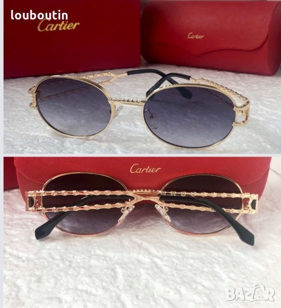 Cartier 2022 унисекс слънчеви очила елипса дамски мъжки, снимка 1