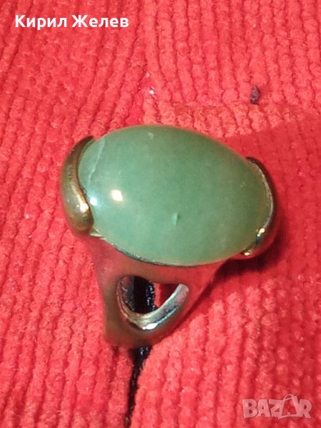 СТАР МЕДЕН СКЪПОЦЕНЕН АРТ НУВО ПРЪСТЕН с ТУРМАЛИН 21660, снимка 1