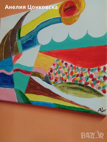 "Лятно",акрил върху платно, снимка 1