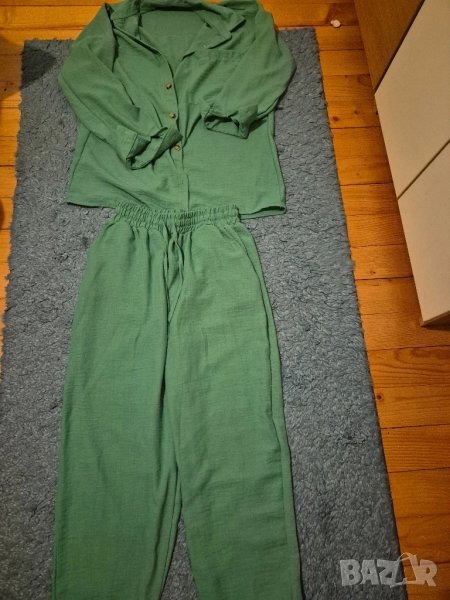 зелен летен костюм Радис, снимка 1