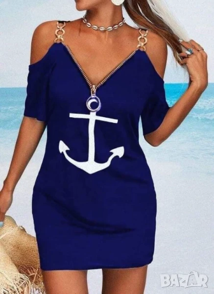 Дамска рокля на едро, снимка 1