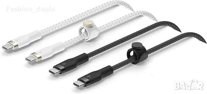 Нови 2 броя Belkin USB C заряден кабел Бързо зареждане телефон, снимка 1