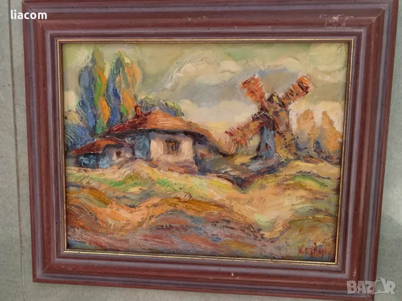 ПЕТЪР КОСТОВ масло - пейзаж, снимка 1