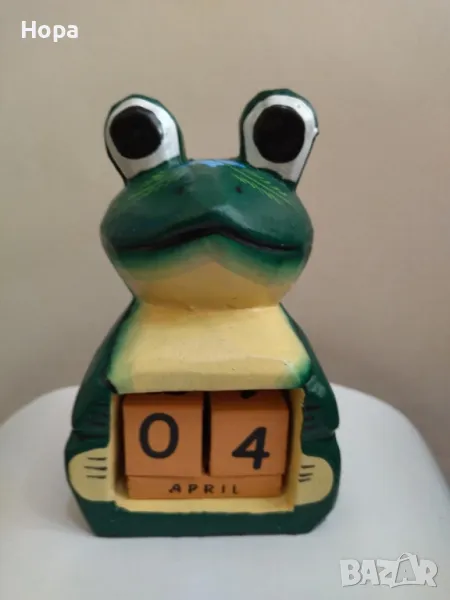 Вечен календар от дърво Жаба, снимка 1