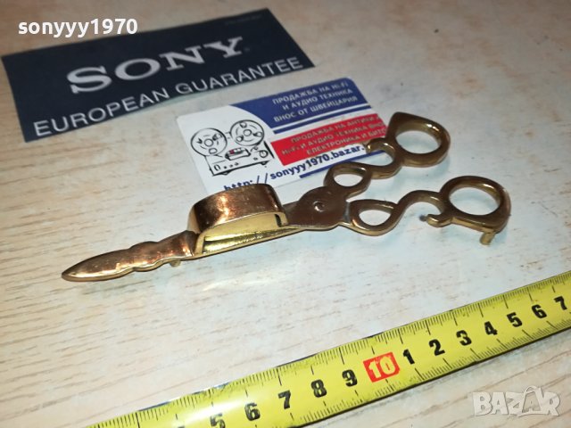 ножица за свещи мед/месинг 1007231343, снимка 11 - Антикварни и старинни предмети - 41505359