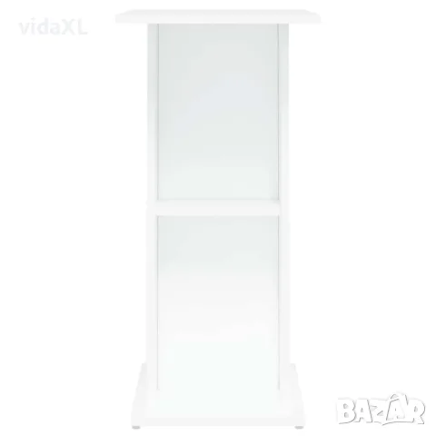 vidaXL Поставка за аквариум, бяла, 60,5x36x72,5 см, инженерно дърво, снимка 6 - Аквариуми - 56148083