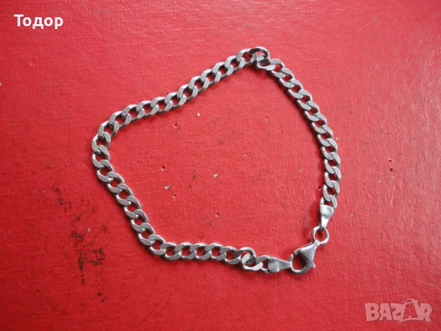 Страхотна сребърна гривна 1, снимка 3 - Гривни - 53060660