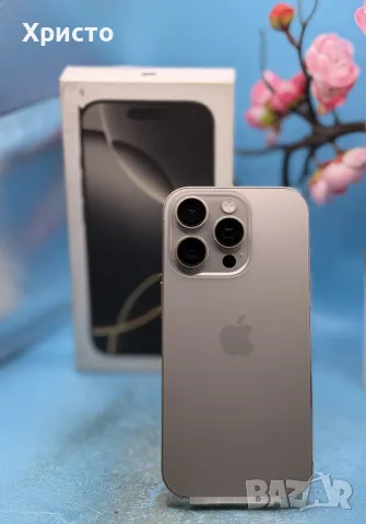 Apple iPhone 16 Pro, 256GB, 5G, Natural Titanium, снимка 3 - Apple iPhone - 56049766
