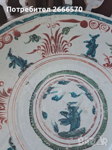   . Zhangzhou or “Swatow” ware. Late Ming.     Стара китайска чиния , китайски порцелан, снимка 4 - Антикварни и старинни предмети - 41681385