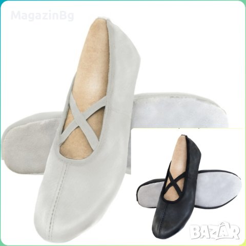 Танцови обувки (меки туфли) от естествена кожа, снимка 1 - Детски обувки - 42591493
