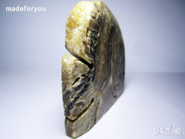 Ахат ивичест, натурален естествен Тропическа риба, рибка 560 карата Индия, снимка 6 - Други ценни предмети - 36457564