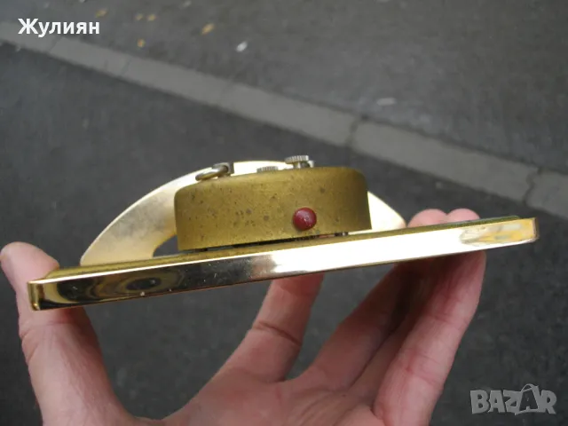 КОЛЕКЦИОНЕРСКИ БУДИЛНИК СЛАВА SLAVA ОСТАНКИНО, снимка 4 - Антикварни и старинни предмети - 48824213