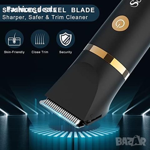 Нов Електрически тример машинка за подстригване на коса брада за мъже, снимка 6 - Друга електроника - 41442210