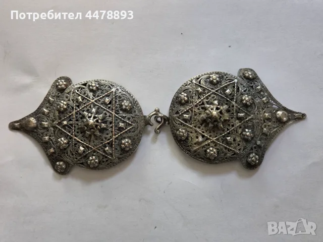 Възрожденски сребърни пафти филигран , снимка 9 - Антикварни и старинни предмети - 56256310