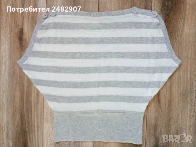 Дамска блуза с блестящ ефект, снимка 3 - Тениски - 49209368