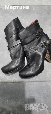 Дамски боти Tommy Hilfiger естествена кожа 38 номер, снимка 5 - Дамски боти - 52514526