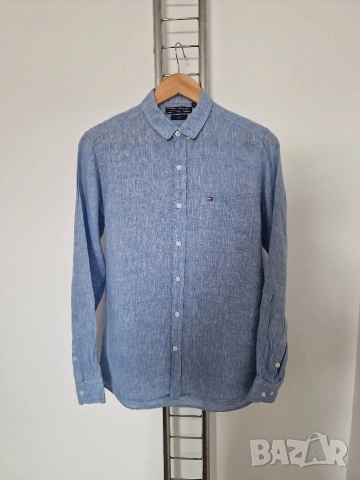 Страхотна мъжка ленена риза TOMMY HILFIGER размер M