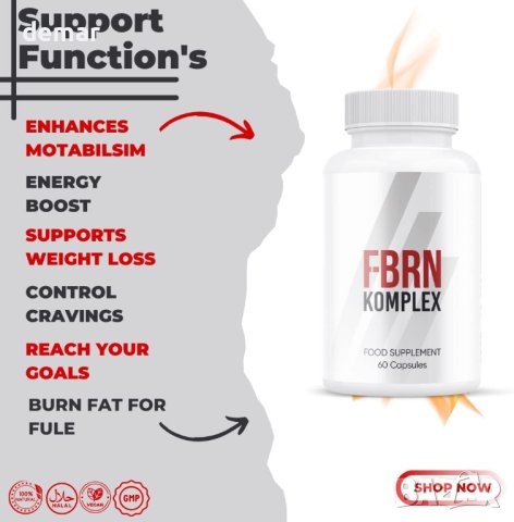 FBRN Komplex Подкрепа за отслабване 60 капсули, снимка 4 - Хранителни добавки - 42018976