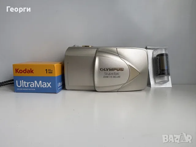 Olympus Stylus/mju Epic Zoom 115 Deluxe
лентов фотоапарат с Kodak UltraMax 24/400 филм и батерия