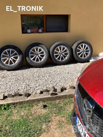 Оригинални 17" джанти за Mazda 5x114.3 с TPMS сензори + НОВИ Зимни гуми 225/65/17 (DOT 2024 / 8мм)