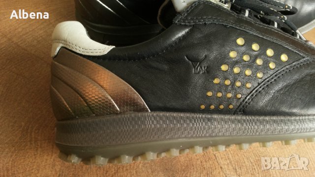 ECCO Women's Biom Hybrid 2 Golf Shoes Black Размер EUR 37 дамски естествена кожа 119-13-S, снимка 4 - Дамски ежедневни обувки - 41426123