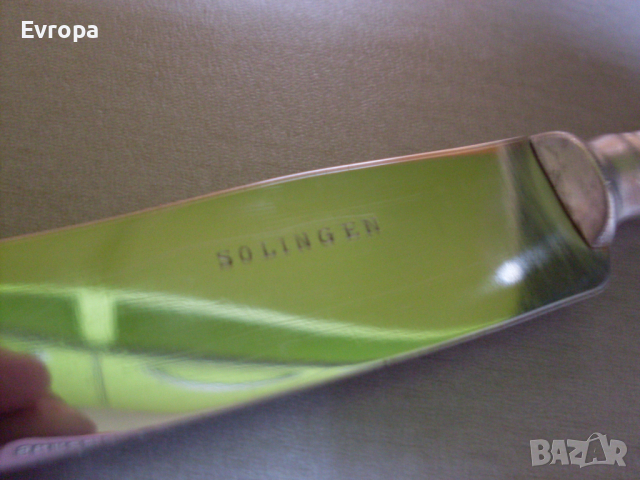 Стар нож за мазане на Солинген., снимка 5 - Прибори за хранене, готвене и сервиране - 44649285