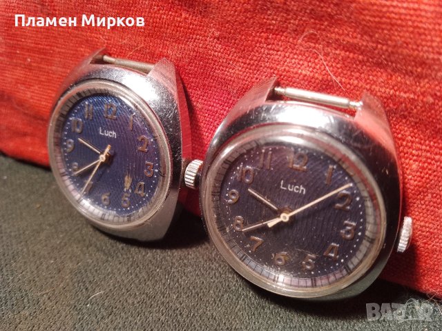 Два руски ръчни часовника LUCH, снимка 5 - Дамски - 44450884
