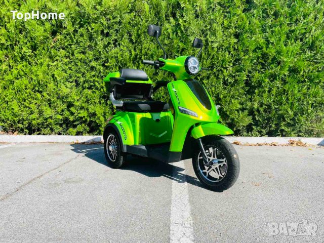 Електрическа Триколка FM1 1500W Зелена, снимка 3 - Мотоциклети и мототехника - 42278218