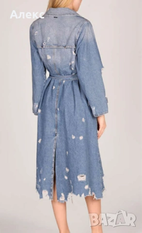 Накъсано,дънкови яке Liu Jo, снимка 3 - Якета - 53588078