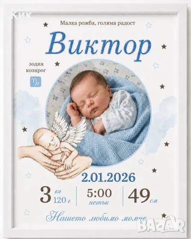 Персонализирана картина за бебе , снимка 7 - Картини - 55782448