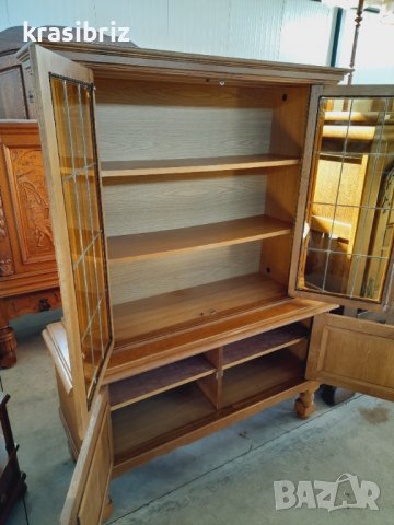 Витрина МАСИВ с Дърворезба Германия , снимка 4 - Секции и витрини - 39752022