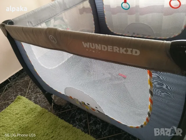 Квадратна бебешка кошара за игра Wunderkid (размери 100 х 100 х 75 см), снимка 7 - Кошарки - 56227497